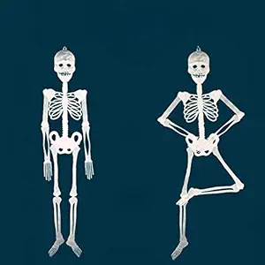 Halloween Glow-in-The-Dark Skeleton Horror Hanging Decors 3Ft Medium Size 1pcs