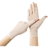 Women Fingless UV Protection Sunblock Gloves,Non-Slip Driving-Gloves Cyling
