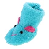 Jili Online Lovely Rabbit Pattern Plush Snow Boots Shoes for 12'' Blythe Dolls BJD Doll Costume ACCS Blue