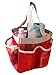 Attmu 1 Quick Dry and Portable Hanging Mesh Caddy-Bath Bag and Storage Organizer for Bathroom Accessories-Shower Tote for Gym Camp Travel and College Dorm Room (Red)