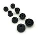 JustEarbuds Replacement Earbud Tips for Beats Powerbeats2 Wireless Stereo Headphones - Small, Medium, Large, and Double Flange (Black)