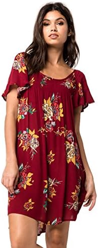 Patrons of Peace Smocked Floral Dress, Port, Small