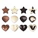 Lepilion Premium Silicone Candy Molds & Ice Cube Trays | FDA Approved Food Grade Silicone BPA FREE | Chocolate, Candy, Gummy, Jelly, More | Hearts, Stars, Shells Shape