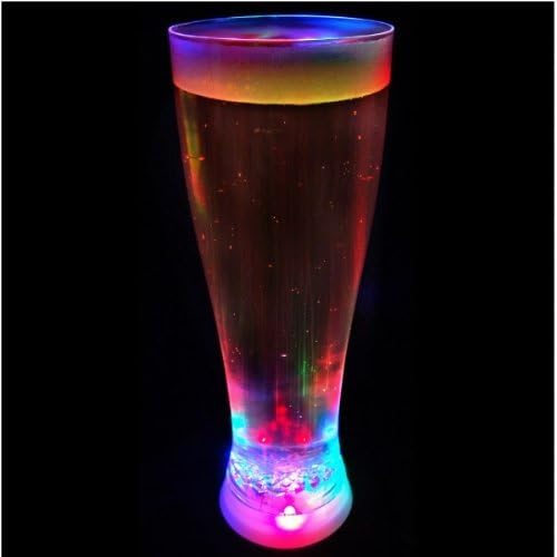 Strobing Beer Glass Light up Full Size Pint Glass - The Glowhouse, Multicoloured