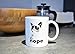 NOPE Grumpy Cat Novelty Ceramic Coffee Mug, Funny Cat Mug, Perfect for Coffee Mug Gift