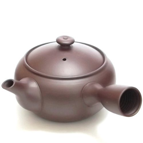 E408 purple mud Yokkaichi Banko teapot (japan import) by Hase potting