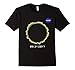 Mens NASA Total Solar Eclipse T-Shirt August 21 2017 Large Black