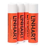 Linhart 100% Natural Beeswax Lip Balm - SPF 15 Lip Balm with Organic Moisturizing Ingredients - Vanilla Mint Flavor (4 Pack)