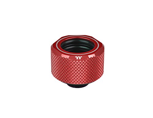 Thermaltake 16 mm Pacific C-PRO G1/4 PETG Tube OD Compression Fitting - Red