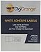 DigiOrange 200 Premium Self Adhesive White Blank Half Page Shipping Labels 8.5x5.5 for Laser Inkjet Printer