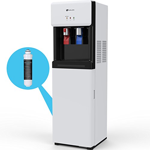 Avalon Self Cleaning Bottleless Water Cooler Dispenser with Filter- Hot & Cold Water, Child Safety Lock, Innovative Slim Design - UL/Energy Star Approved