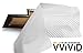 VViViD Auto Emblem Vinyl Wrap, White 3D Carbon Fiber, Compatible with Chevy Bowtie Logo 11.8 Inches x 4 Inches Sheets (x2)