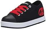 Heelys Fresh X2 Skate Shoe (Little Kid/Big Kid), Black/Red, 5 M US Big Kid