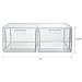 Stackable Clear Plastic Craft and Office Organizer Drawers | Set of 2