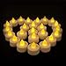 EverBrite LED Tea Light Candles Set, 48-pack Warm Yellow Flickering Flameless Tealight Kit, Battery Included
