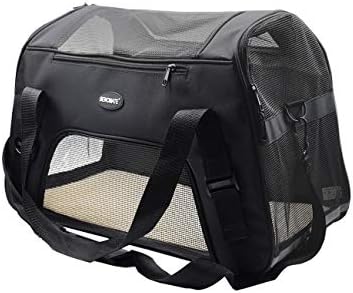 Bencmate Dog Carrier, Soft Travel Collapsible Pet Travel Carrier with Reinforced Structure and a Sturdy Base Within Comfortable Fleece Padding for Puppies (Large1)