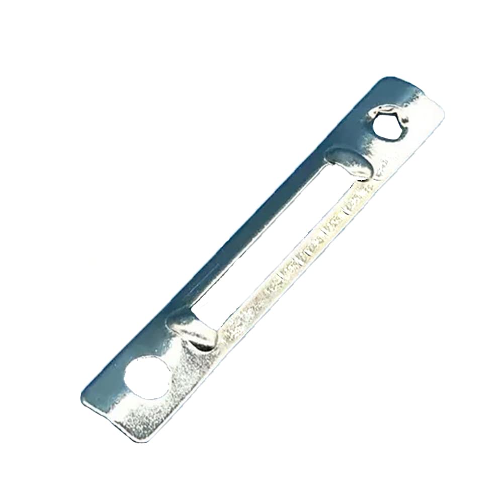 Universal Door Latch, Strike Plate for Mortice Lock, Aluminum Alloy Door Strike Plate Lock for Home, Most Door Types (77x12.5mm)