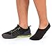 No Show Socks Mens Invisible Non Slip Low Cut Ankle Sock Cotton Pack 7 Pairs for Men (Black, 6-11)