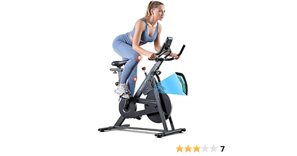 OVICX Stationary Spin Bike with 