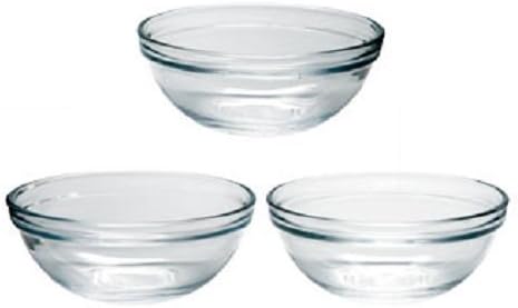 3 Pack Small Prep Mixing Bowls, 4-inch Ddiameter