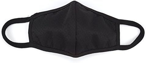 Activated Carbon Mask (2pcs, black), Half Face Three Layers Activated Carbon and Cotton Warm washable Mask for Anti Dust, Fog, Pollutions