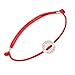 Friendship Inspirational Motivational Lucky Bracelet - For Good Karma Engraved Coin Charm - Perfect Fashion Protection Red Bracelet - Adjustable Bangle Bracelets Gifts Men Women Friend Girls Boys