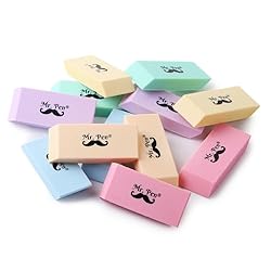 Mr. Pen- Erasers, 12 Pack, Purple Pencil