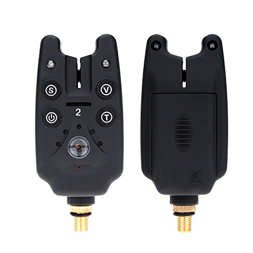 Lixada Funk Bissanzeiger Set Wireless Digital Angeln Alarm Angeln Empfänger Ton Alarm Kit Led Alarmanzeige mit Portable… – Bild 8