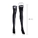 Rebecca 1 Pair Women Thigh High Sleek Socks Anti-skid Lacework Long Pantyhose Stockings Black