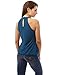 PattyBoutik Women Halter Pleated Twist Blouson Top (Dark Azure Small)