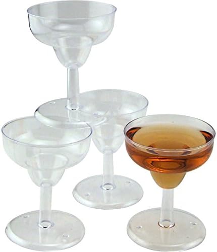 Mini Plastic Margarita Glasses - Case of 100