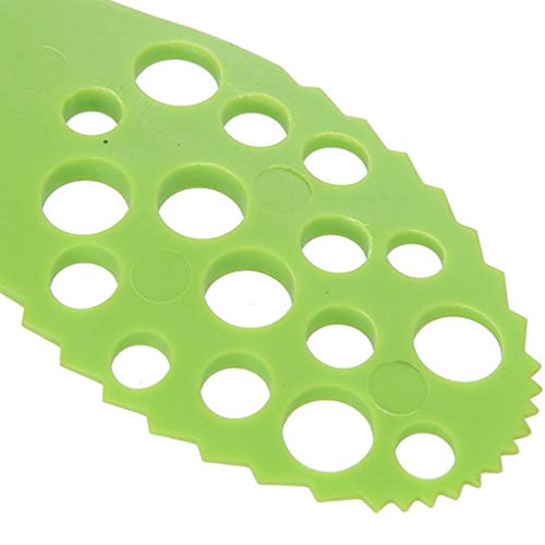 QingFan 5 in 1 Fruit Slicer Shea Corer Butter Fruit Peeler Cutter Pulp Separator Plast Avocado Separator Green - Thumbnail 2