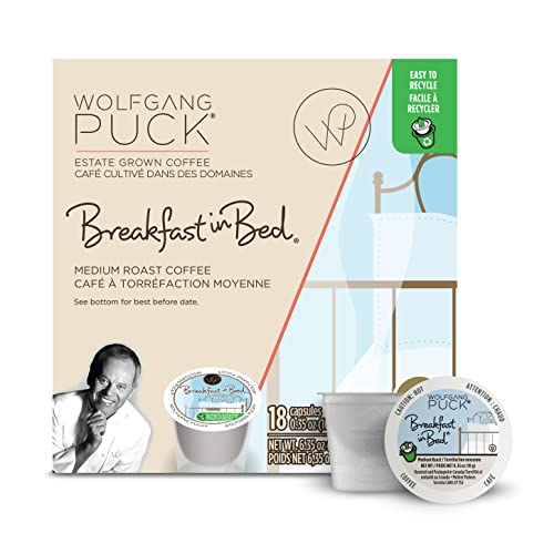 Wolfgang Puck Coffee Single Serve Capsules, Medium Roast, Compatible