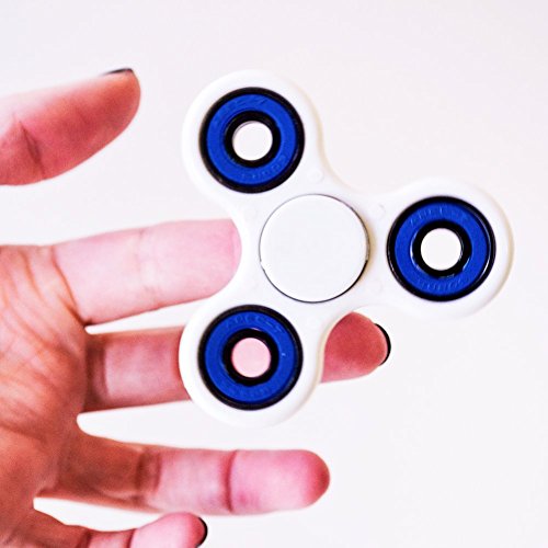 Fidget Spinner Trainer Toy by Session Industries - Relieve Stress and Kill Time with this Fun Gadget, Perfect for ADHD, Boredom and Nervousness (WHITE)