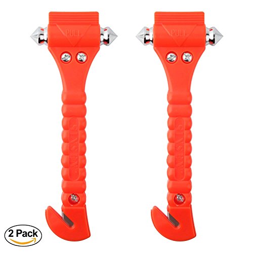 Car Safety Hammer Set of 3 Emergency Escape Tool Auto Car Window Glass Hammer Breaker and Seat Belt Cutter Escape 2-in-1 for Family Rescue & Auto Emergency Escape Tools (3 PCS)