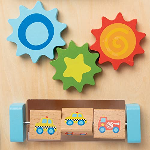 Nuby Wooden Baby Walker with Interactive Features for Early Development