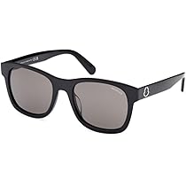 サングラス MONCLER FW25 Moncler - ML0250-P - 01V (ML0250-P 01V) Moncler ML0250-P - 01V ACETATE SUNGLASSES 55mm at Amazon