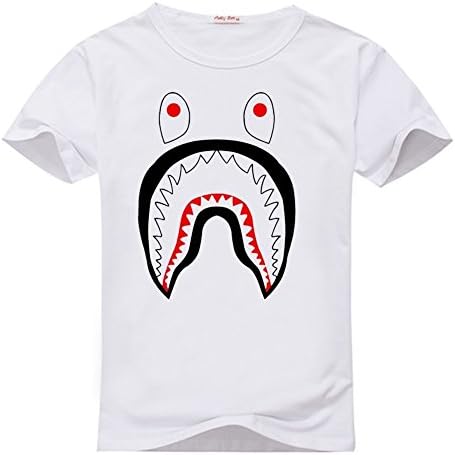 Men's Printed Bape Shark Poster T Shirts By Anedreabe XXXL White