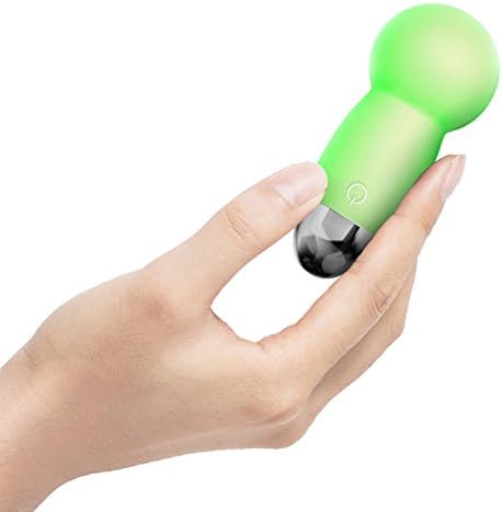 WAPP USB Rechargeable Cordless Electric Mini Wand Massager with 10 Powerful Vibrations For Muscle Aches Recovery (Mint Green)