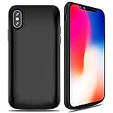 ALCLAP iPhone X Battery Case, 6000mAh Rechargeable Charger Case Portable Charging Case for iPhone X /10 (5.8 inch) Extended Case Battery/Lightning Cable Input Mode with Sync Through Technology