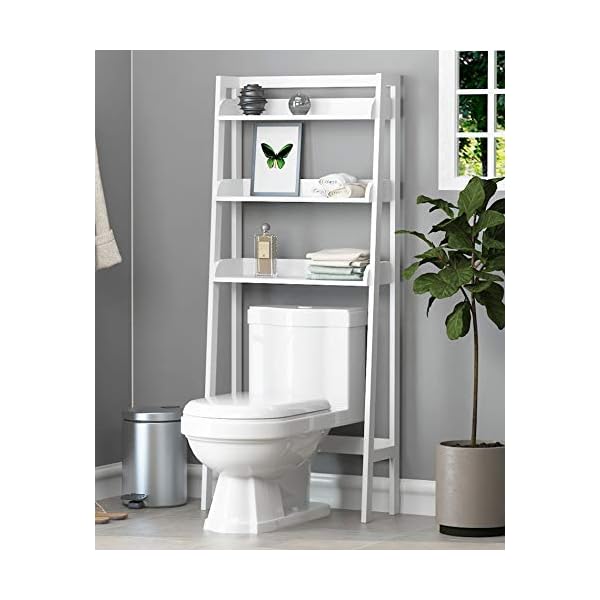 UTEX 3Shelf Bathroom Organizer Over The Toilet, Bathroom Spacesaver