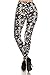 R527-PLUS Achromatic Harmony Print Fashion Leggings