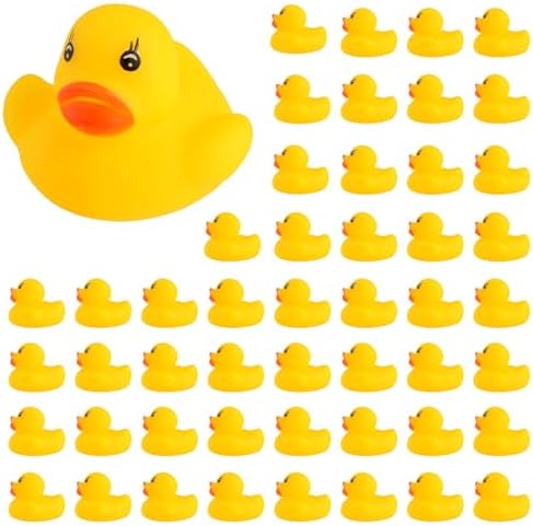 Bath Duck Toys 15 PCS Colorful Mini Rubber Ducks Squeak And Float Duckies Baby Shower Toy Party Decoration For Toddlers Boys Girls (2.2