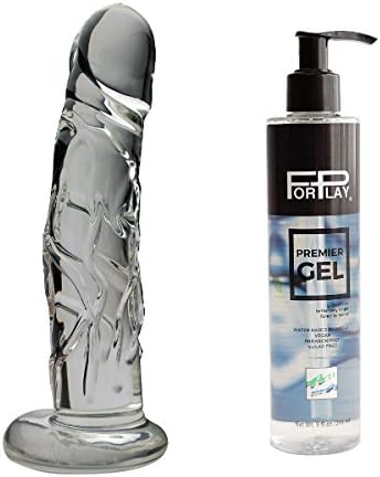 Spartacus Non-porous Glass 7.5 and Ultra Smooth and Silky Long lasting Personal Lubricant New ForPlay Gel Premier 9 Oz Pump Bottle