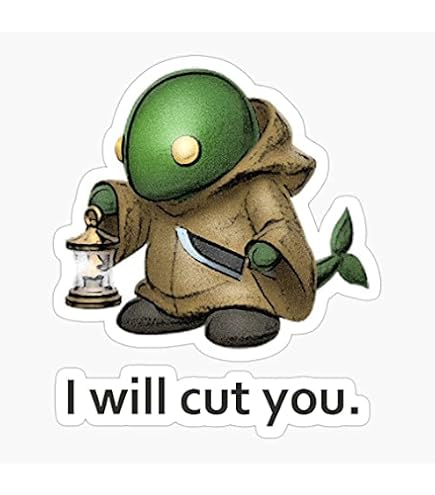 Sticker for Sale avec l'œuvre « Mascotte de Final Fantasy Tonberry FF » de l'artiste stinky-kitty