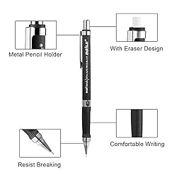 EXCELFU Mechanical Pencil Set, 6 Pieces 0.7 mm