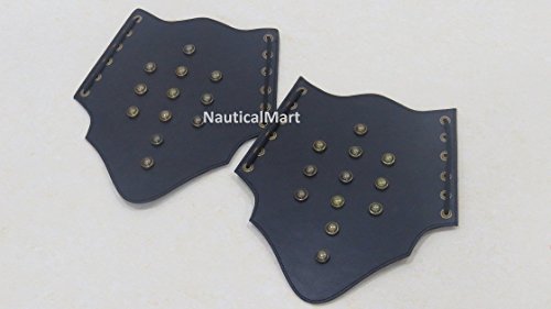 Nauticalmart Leather Arm Guard Medieval Braces Larp Armour