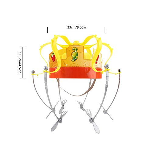 Bulary Crown Food hat Food Game Hat Spinning Crown Snacks Food Party for Kids and Adult Family