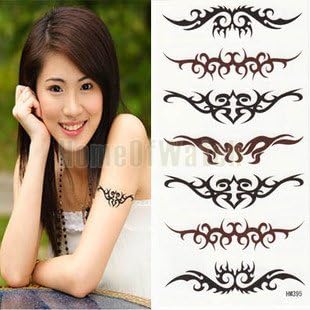 GLucky Tattoo : 10 Sheets Tribal Armband Temporary Body Art Waterproof Tattoo Sticker 10 pcs/lot 10281