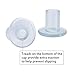 MTLEE 6 Pairs High Heel Protectors Heel Stoppers, Small/Middle/Large (Transparent)